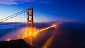 Golden Gate Bridge Foggy Sunrise